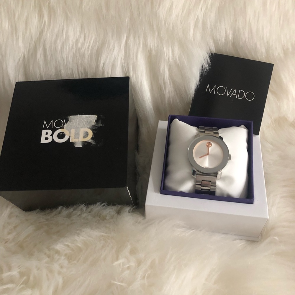 'Bold' Round Bracelet Watch, 36mm
MOVADO